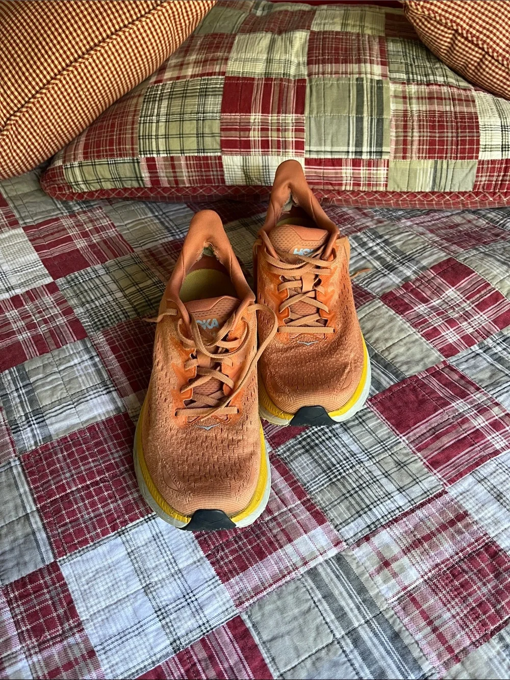 Hoka Orange and Yellow Women's Running Shoes
